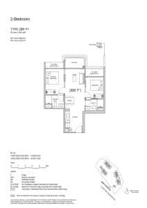 Lentor Gardens Residences 2 Bedroom Premium Type 2BR P1
