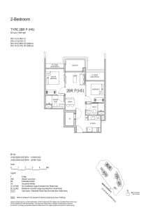 Lentor Gardens Residences 2 Bedroom Premium (HS) Type 2BR P (HS)